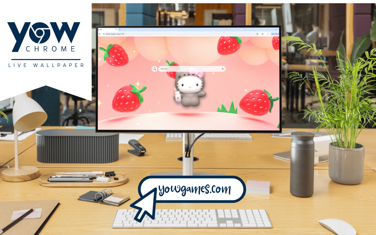 Hello Kitty Strawberry Live Wallpaper chrome谷歌浏览器插件_扩展第1张截图