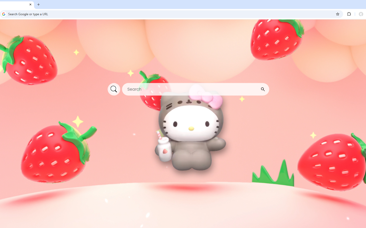 Hello Kitty Strawberry Live Wallpaper chrome谷歌浏览器插件_扩展第5张截图