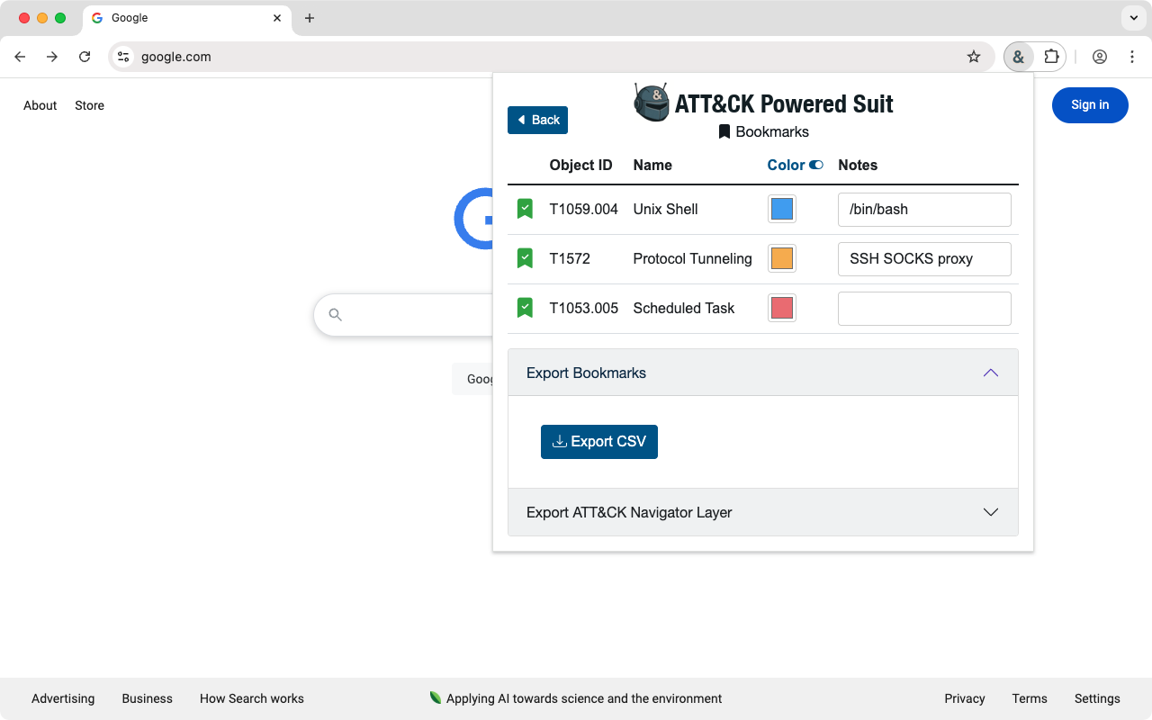 ATT&CK Powered Suit chrome谷歌浏览器插件_扩展第4张截图