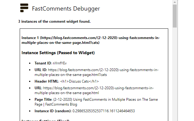 FastComments Debugger chrome谷歌浏览器插件_扩展第1张截图
