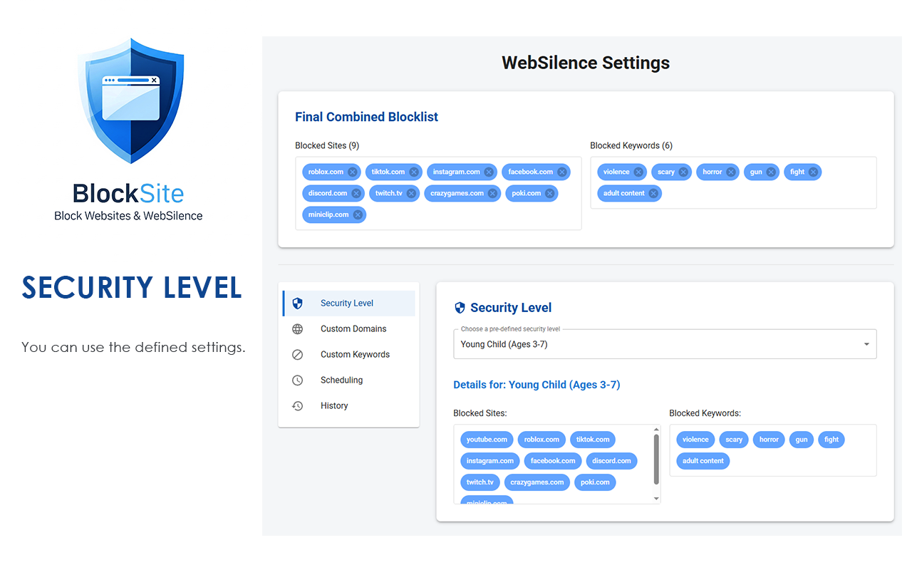 BlockSite Block Websites & WebSilence chrome谷歌浏览器插件_扩展第3张截图