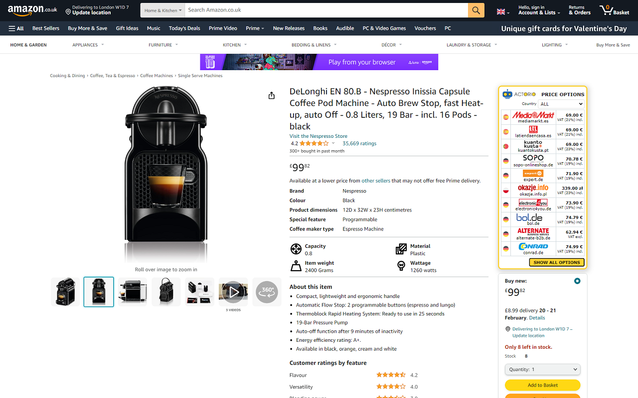 Actorio - Amazon Sourcing Software chrome谷歌浏览器插件_扩展第2张截图