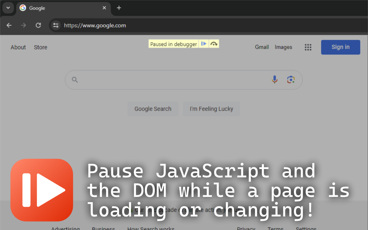 Pause Script Execution chrome谷歌浏览器插件_扩展第1张截图