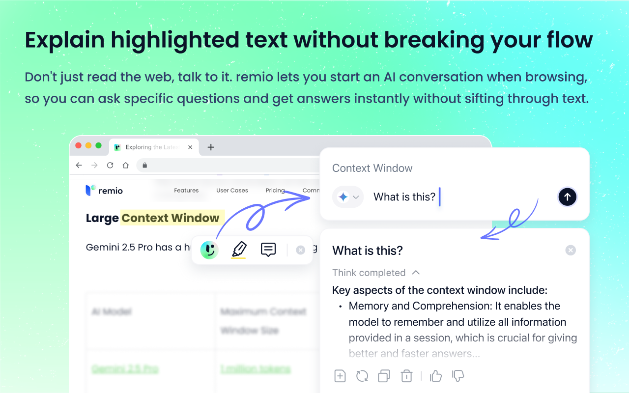 remio | #1 AI Assistant Powered by Your Experience chrome谷歌浏览器插件_扩展第3张截图