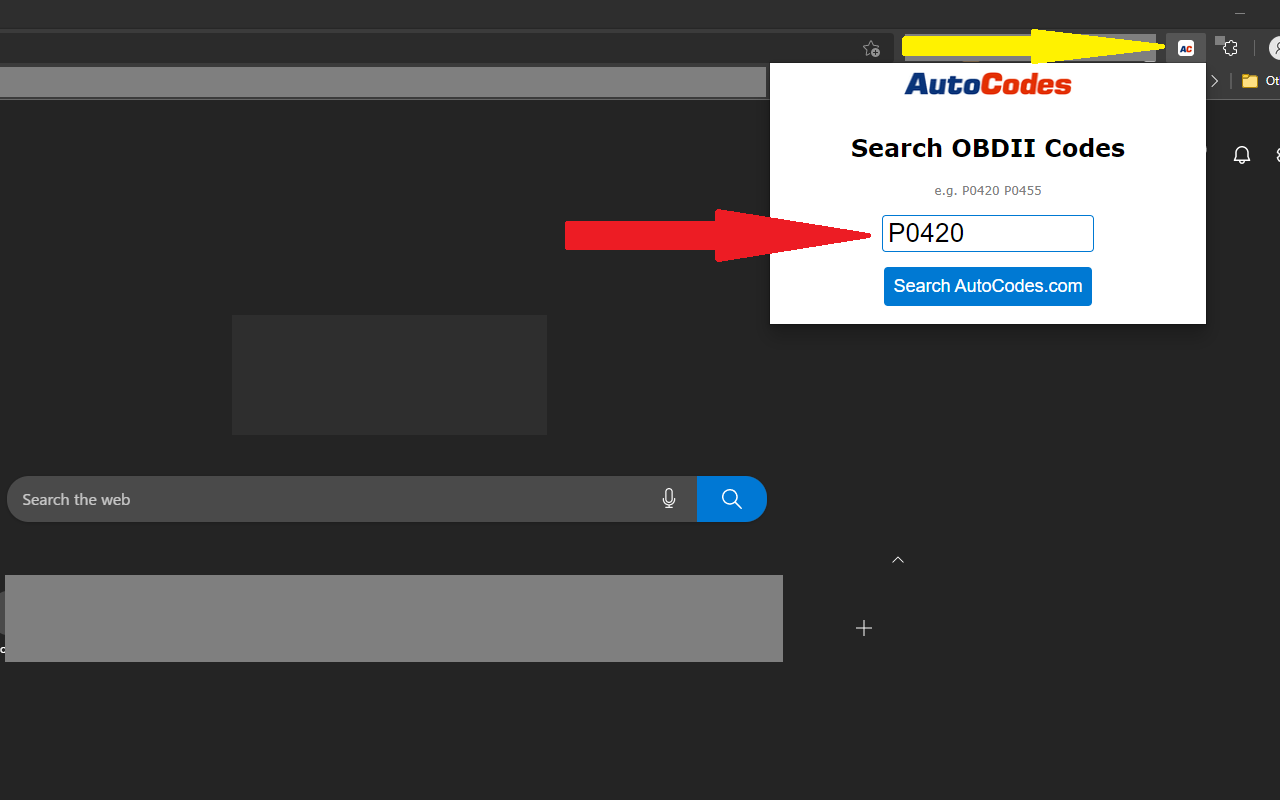 Search OBDII Codes - AutoCodes.com chrome谷歌浏览器插件_扩展第1张截图