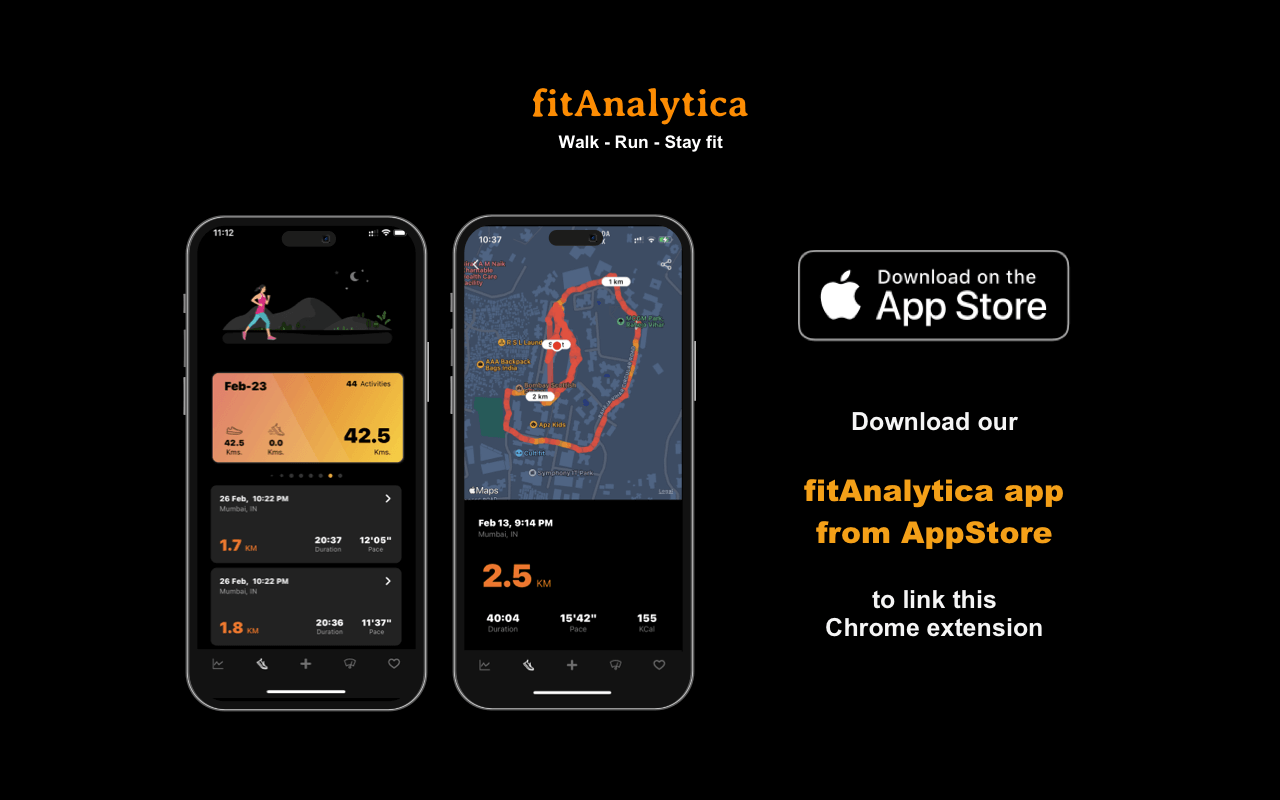 fitAnalytica - Best Walking & Running App chrome谷歌浏览器插件_扩展第5张截图