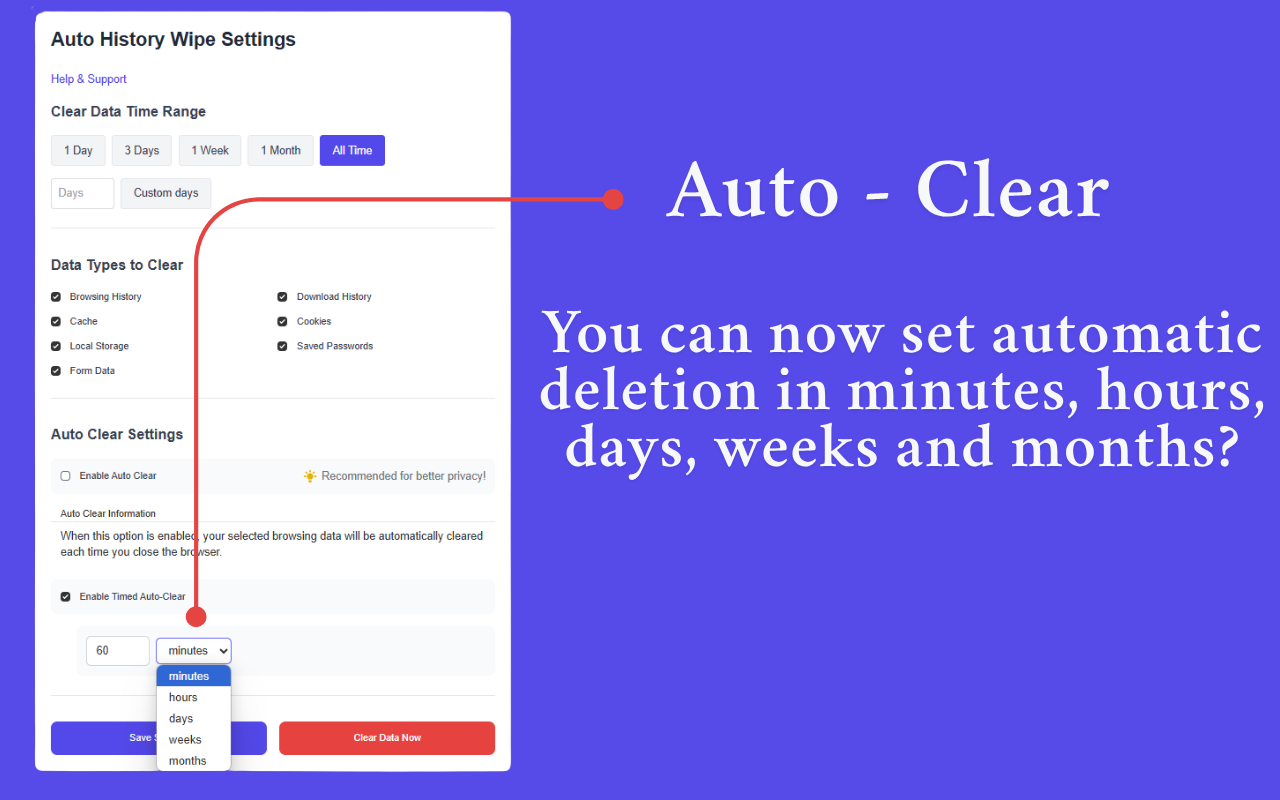 自动清除历史记录 chrome谷歌浏览器插件_扩展第1张截图