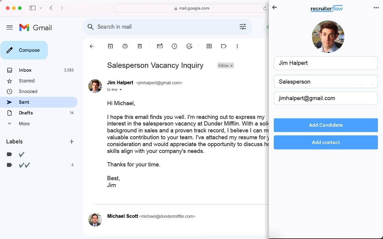 Recruiterflow chrome谷歌浏览器插件_扩展第1张截图