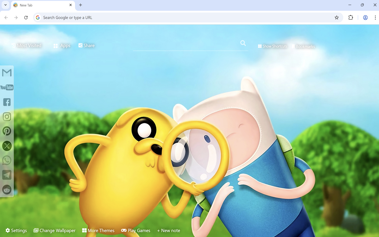 Adventure Time Wallpaper chrome谷歌浏览器插件_扩展第2张截图
