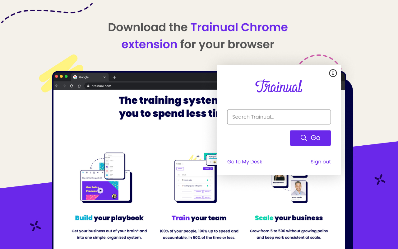 Trainual Chrome Extension chrome谷歌浏览器插件_扩展第2张截图
