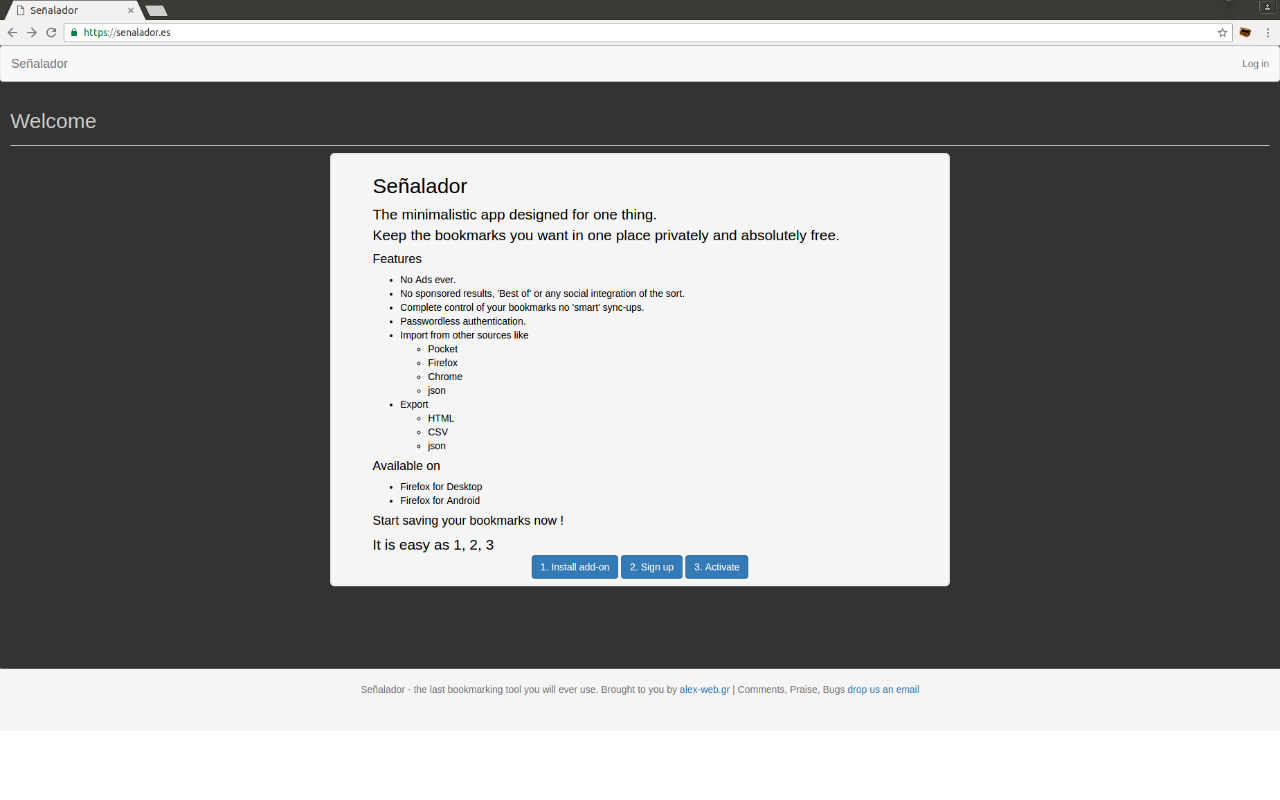 Señalador chrome谷歌浏览器插件_扩展第1张截图