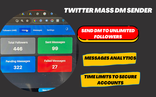 Twitter Mass DM Sender & Bulk Message chrome谷歌浏览器插件_扩展第1张截图