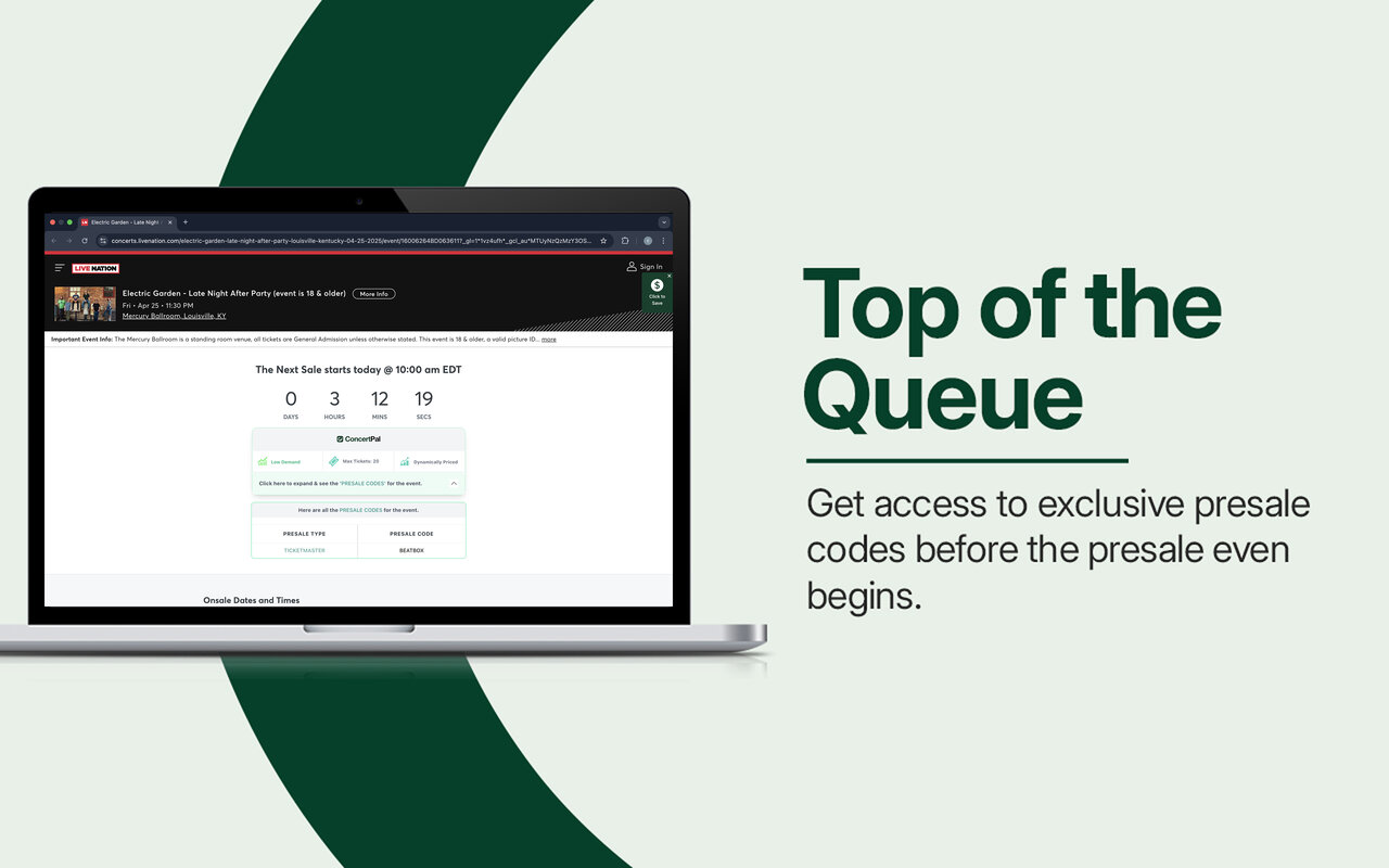 ConcertPal: Your Ticket to Concert Savings chrome谷歌浏览器插件_扩展第4张截图