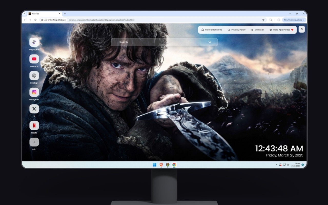 Lord of the Rings Wallpaper chrome谷歌浏览器插件_扩展第2张截图