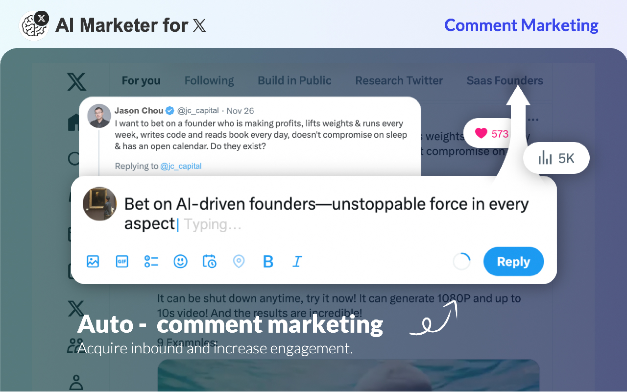 AI Marketer for X – Your AI Marketing Employee for Twitter (X) chrome谷歌浏览器插件_扩展第3张截图