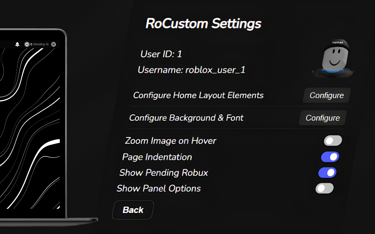 RoCustom - Improve your Roblox page chrome谷歌浏览器插件_扩展第2张截图