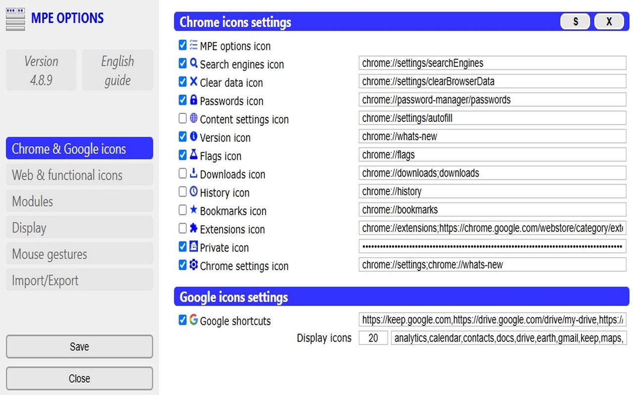 Multi Purpose Extension chrome谷歌浏览器插件_扩展第3张截图
