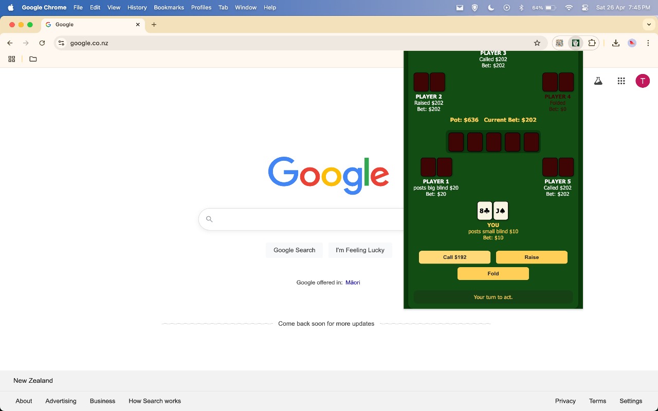 Poker By Tom chrome谷歌浏览器插件_扩展第1张截图