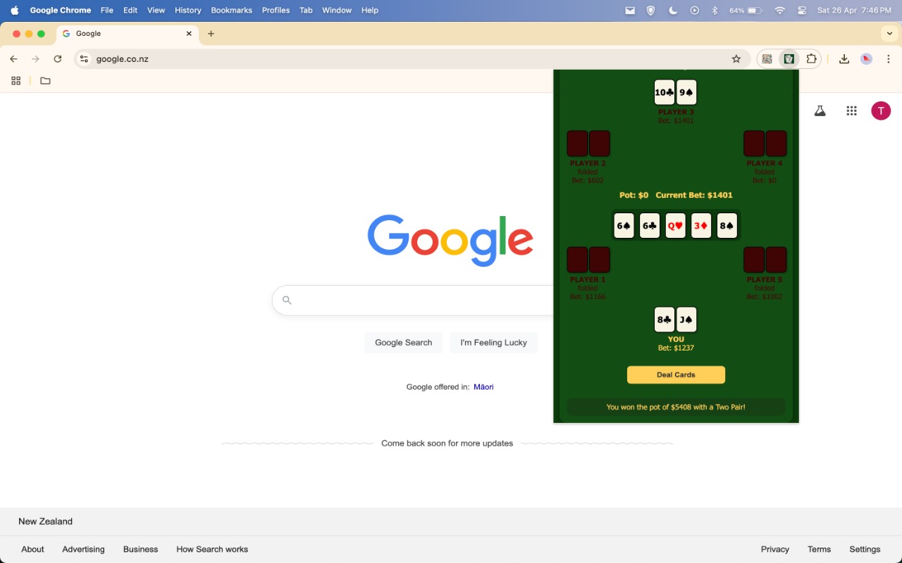 Poker By Tom chrome谷歌浏览器插件_扩展第4张截图