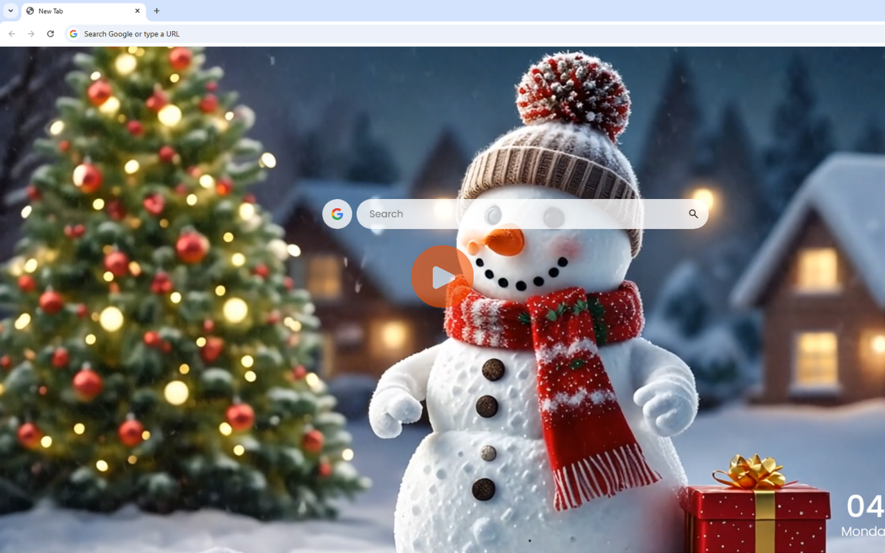 Snowman Live Wallpaper chrome谷歌浏览器插件_扩展第1张截图