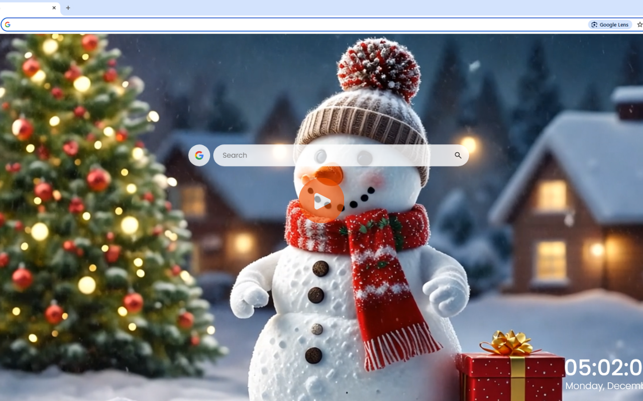 Snowman Live Wallpaper chrome谷歌浏览器插件_扩展第2张截图