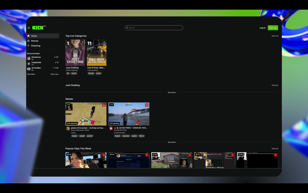 uKick — Block & Stream Tweaks for Kick chrome谷歌浏览器插件_扩展第2张截图
