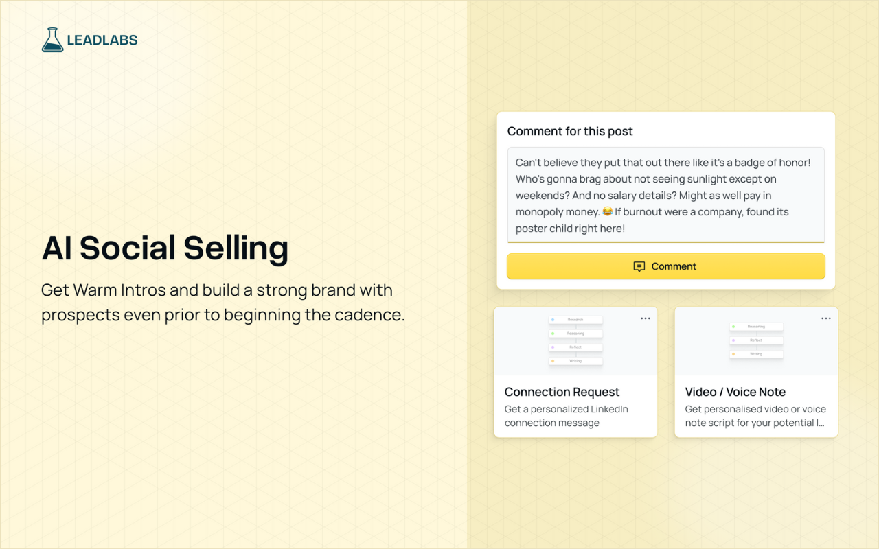 LeadLabs: Your AI Sales Companion chrome谷歌浏览器插件_扩展第1张截图