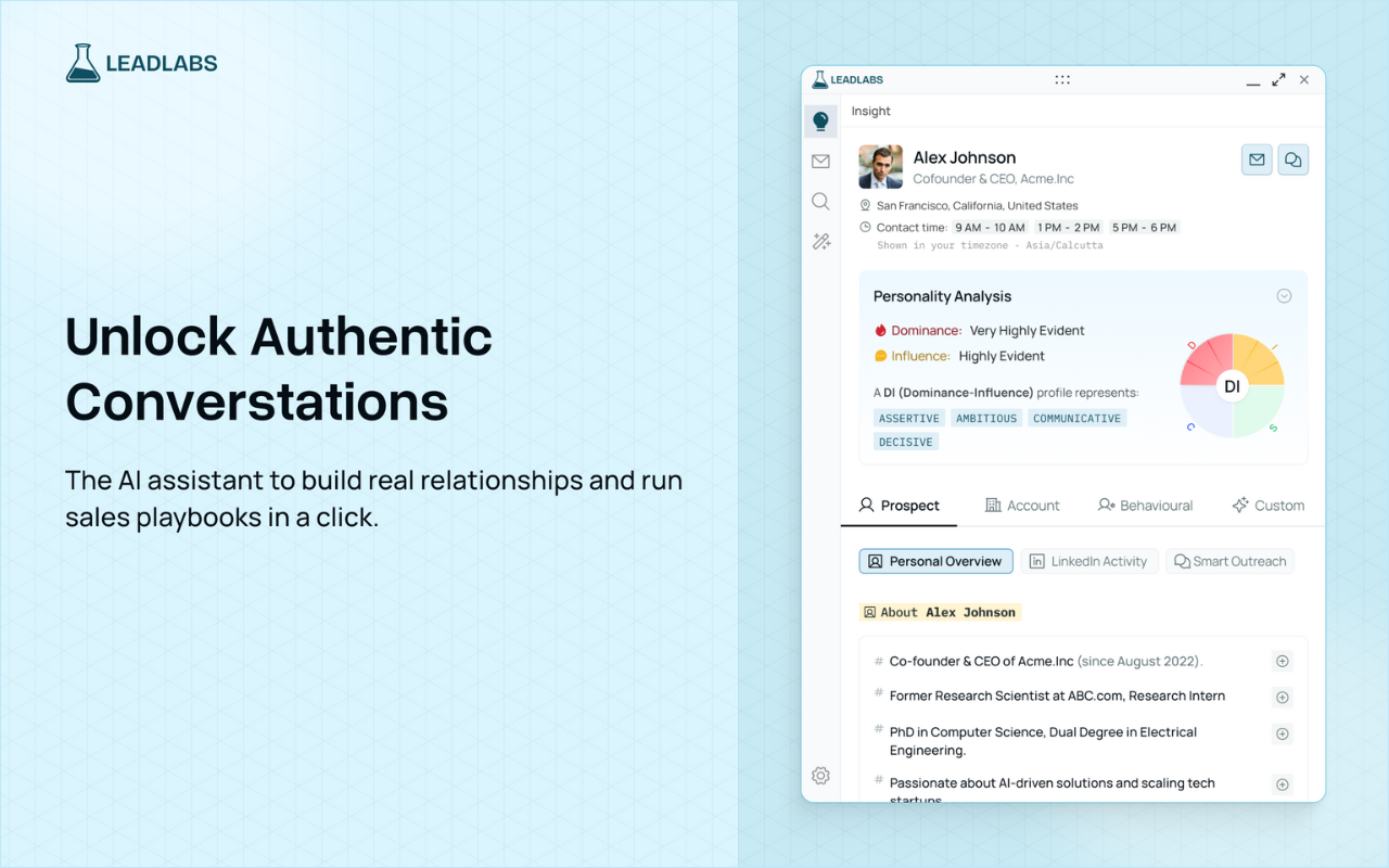 LeadLabs: Your AI Sales Companion chrome谷歌浏览器插件_扩展第5张截图