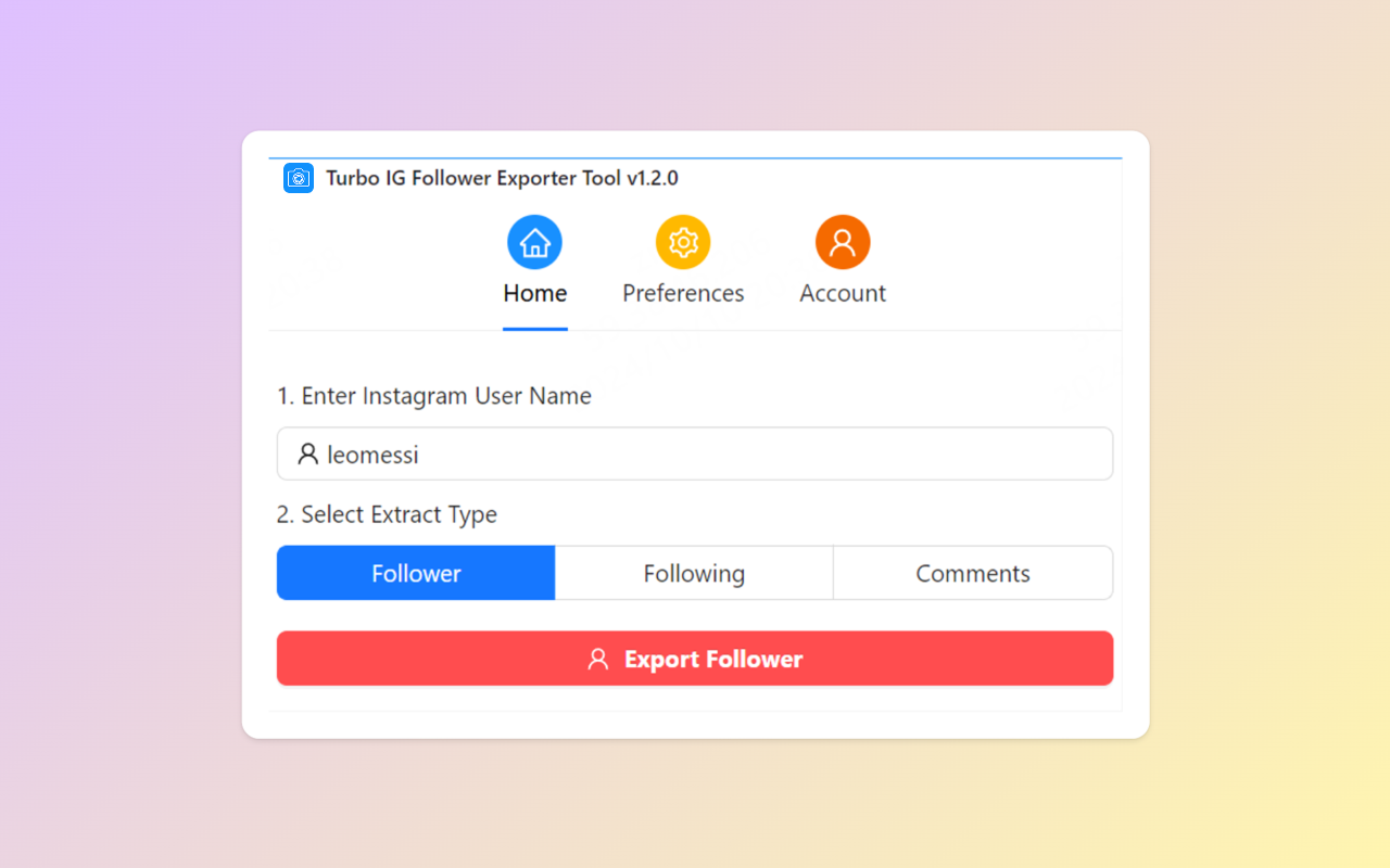 Turbo Follower Exporter Tool chrome谷歌浏览器插件_扩展第2张截图