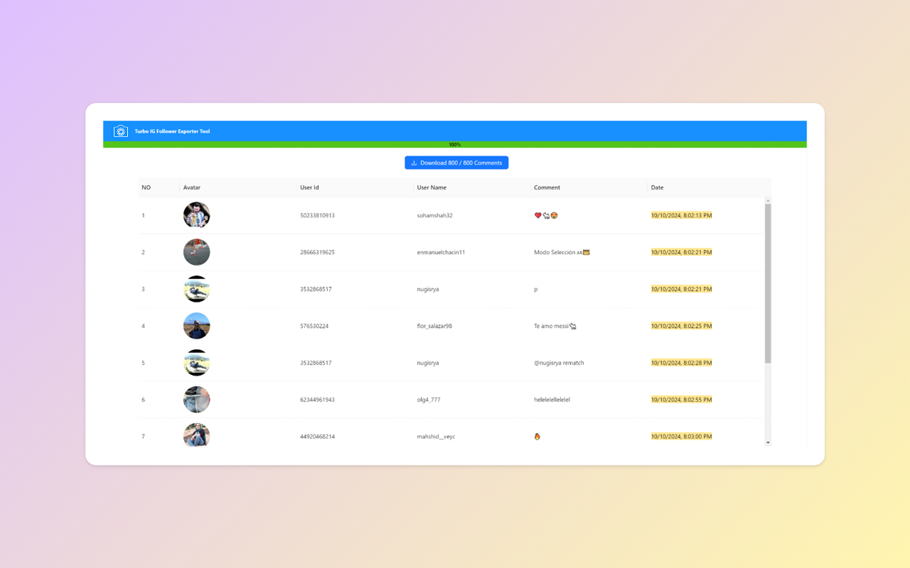 Turbo Follower Exporter Tool chrome谷歌浏览器插件_扩展第3张截图