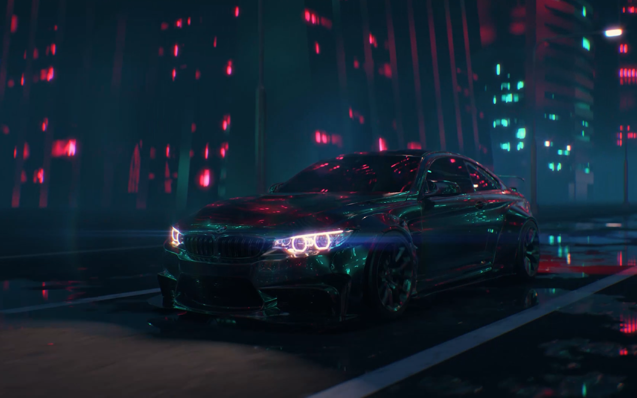 BMW M4 Night Live Wallpaper New Tab chrome谷歌浏览器插件_扩展第1张截图