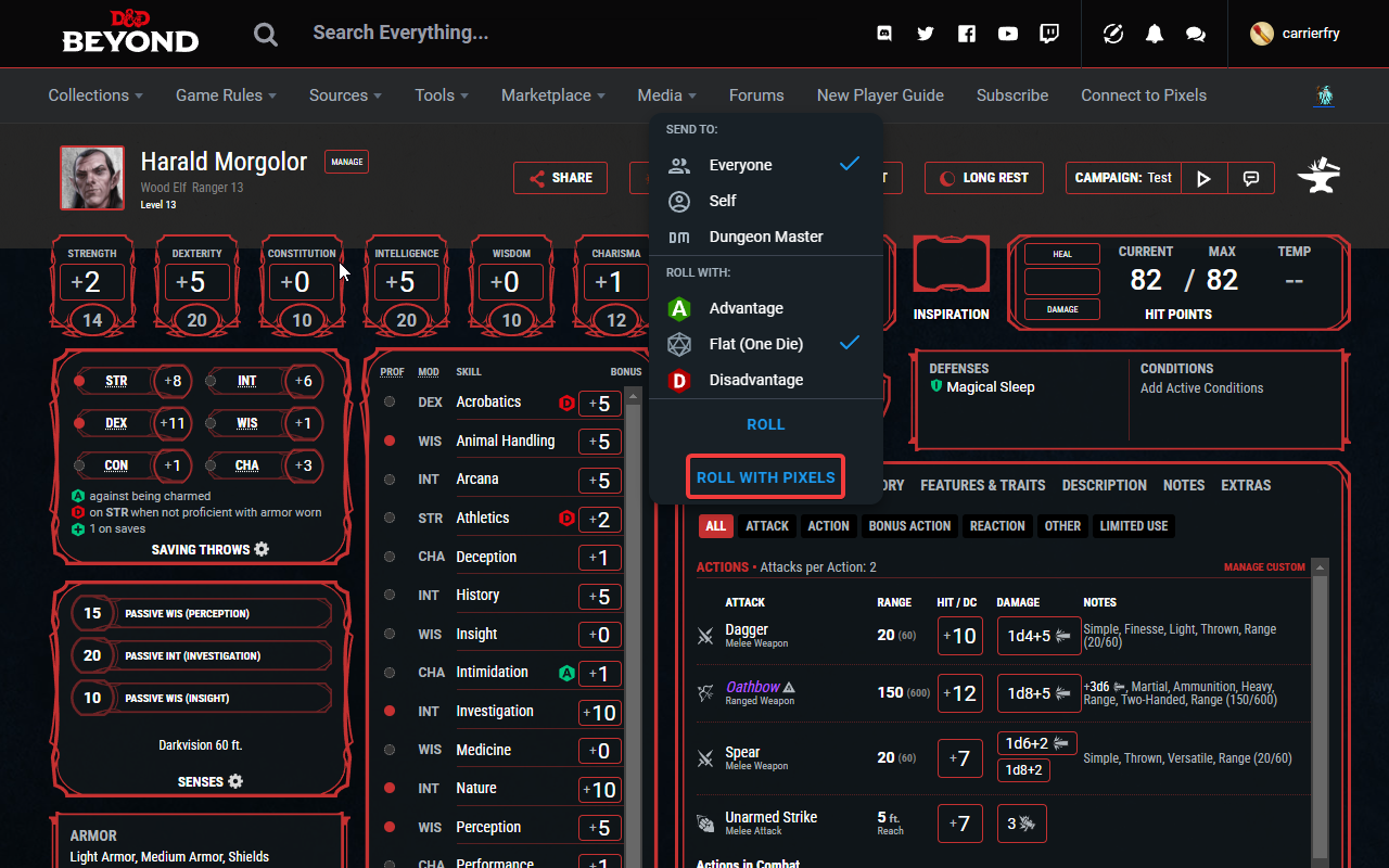 Pixels DnDBeyond Integration chrome谷歌浏览器插件_扩展第3张截图