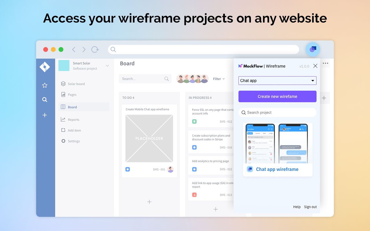 MockFlow WireframePro chrome谷歌浏览器插件_扩展第1张截图