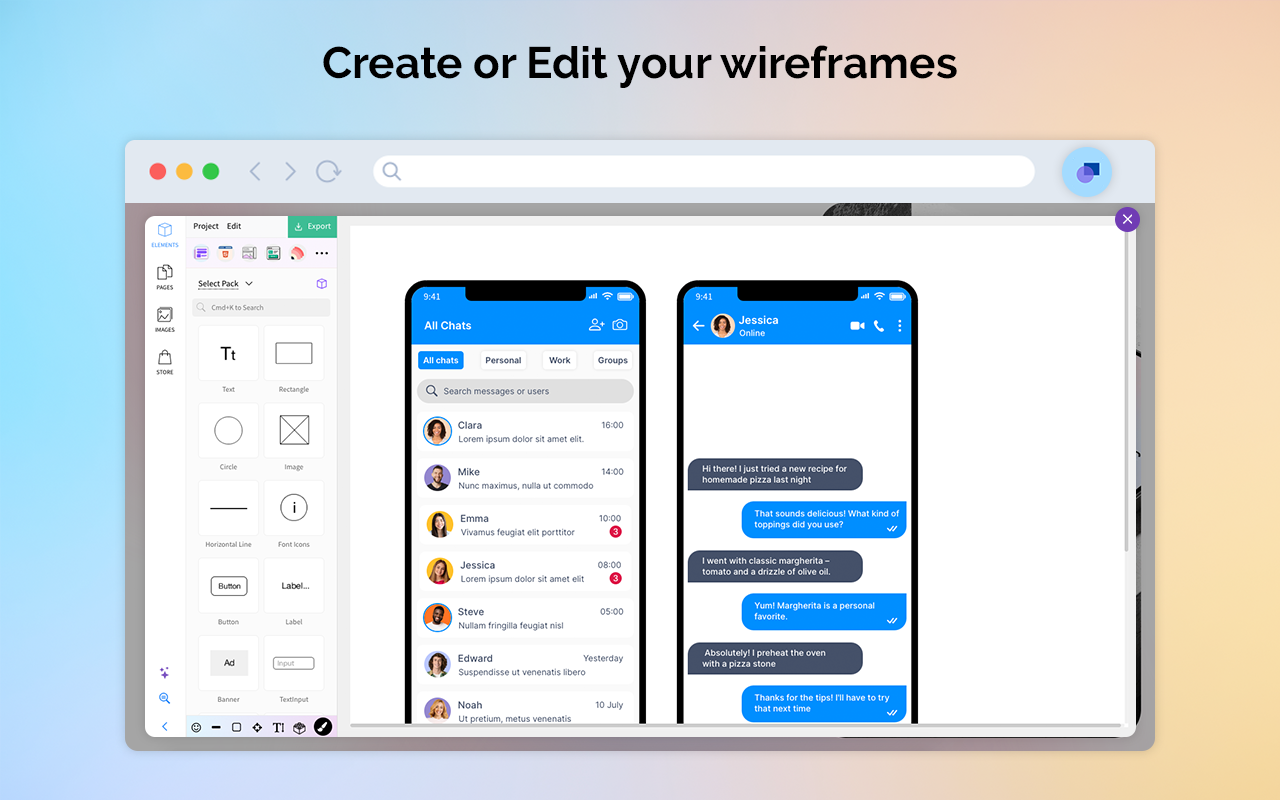 MockFlow WireframePro chrome谷歌浏览器插件_扩展第3张截图