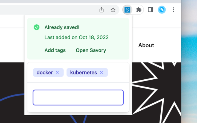Savory chrome谷歌浏览器插件_扩展第3张截图