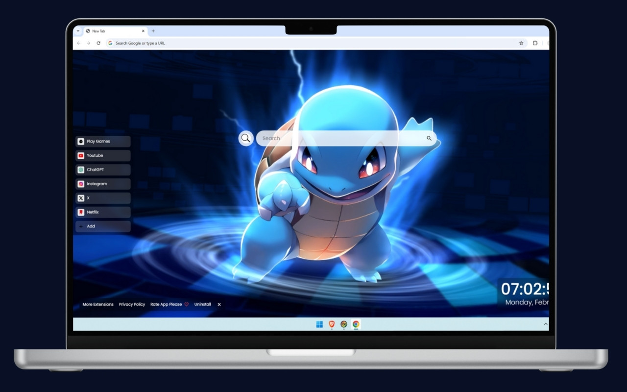Squirtle Live Wallpaper chrome谷歌浏览器插件_扩展第3张截图