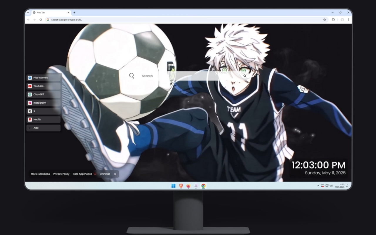 Seishiro Nagi Live Wallpaper chrome谷歌浏览器插件_扩展第1张截图