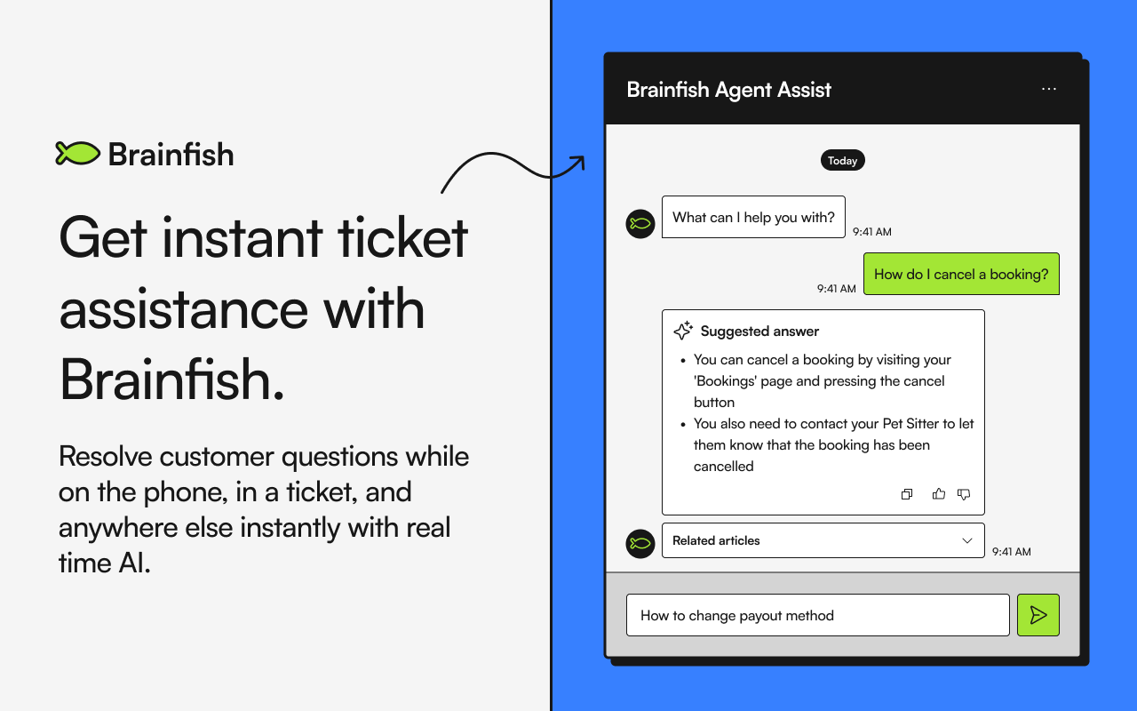 Brainfish Agent Assist chrome谷歌浏览器插件_扩展第1张截图