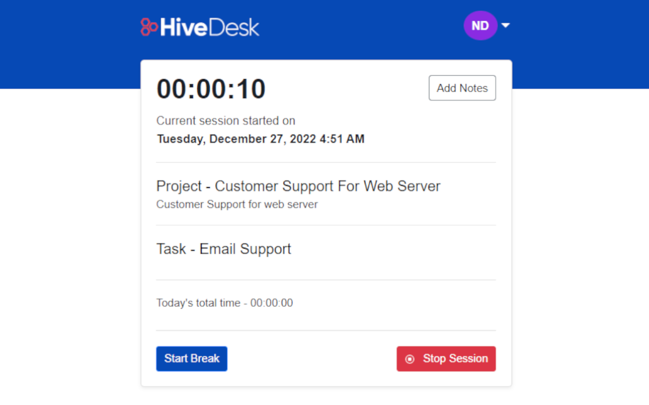 HiveDesk Time Tracker chrome谷歌浏览器插件_扩展第4张截图