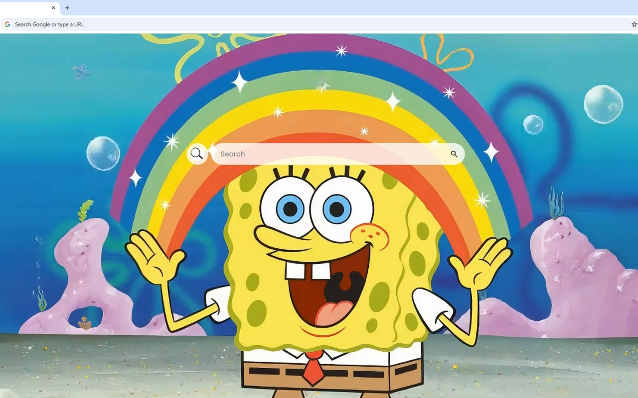 Spongebob Rainbow Live Wallpaper chrome谷歌浏览器插件_扩展第3张截图