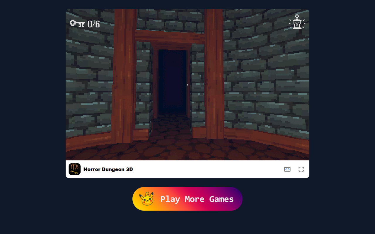 Horror Dungeon 3D 游戏 - 在可怕的噩梦迷宫中生存！ chrome谷歌浏览器插件_扩展第4张截图