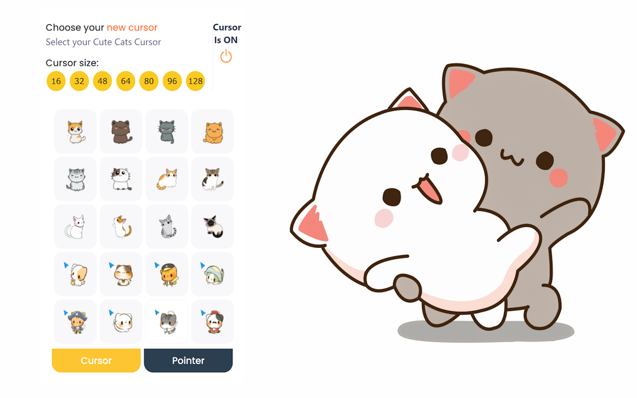 Cute Cat & Kitten Cursor chrome谷歌浏览器插件_扩展第1张截图
