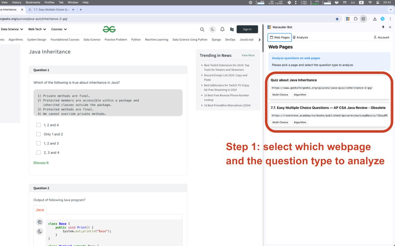 Marauder Bot chrome谷歌浏览器插件_扩展第1张截图