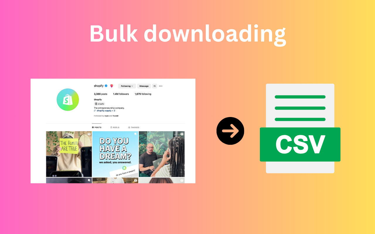 Followers & Following Exporter for Social Media chrome谷歌浏览器插件_扩展第4张截图