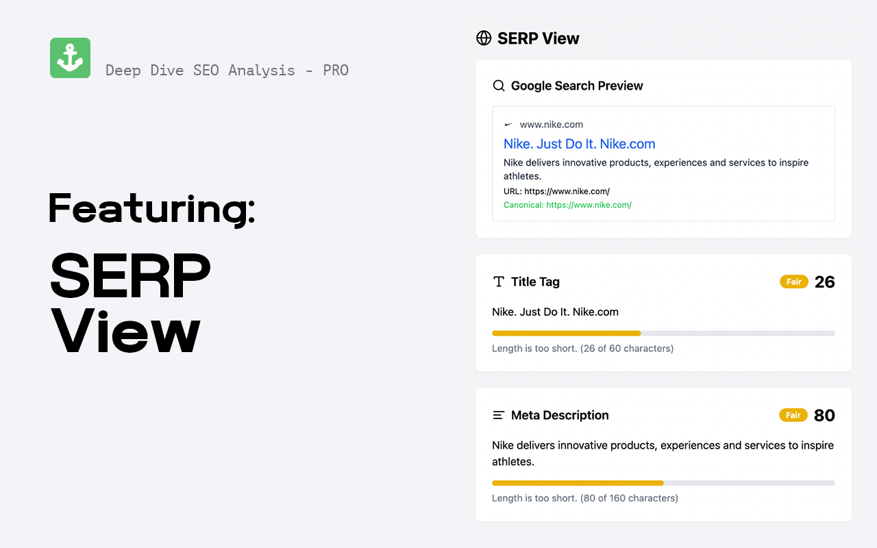 DeepDive SEO - PRO chrome谷歌浏览器插件_扩展第1张截图