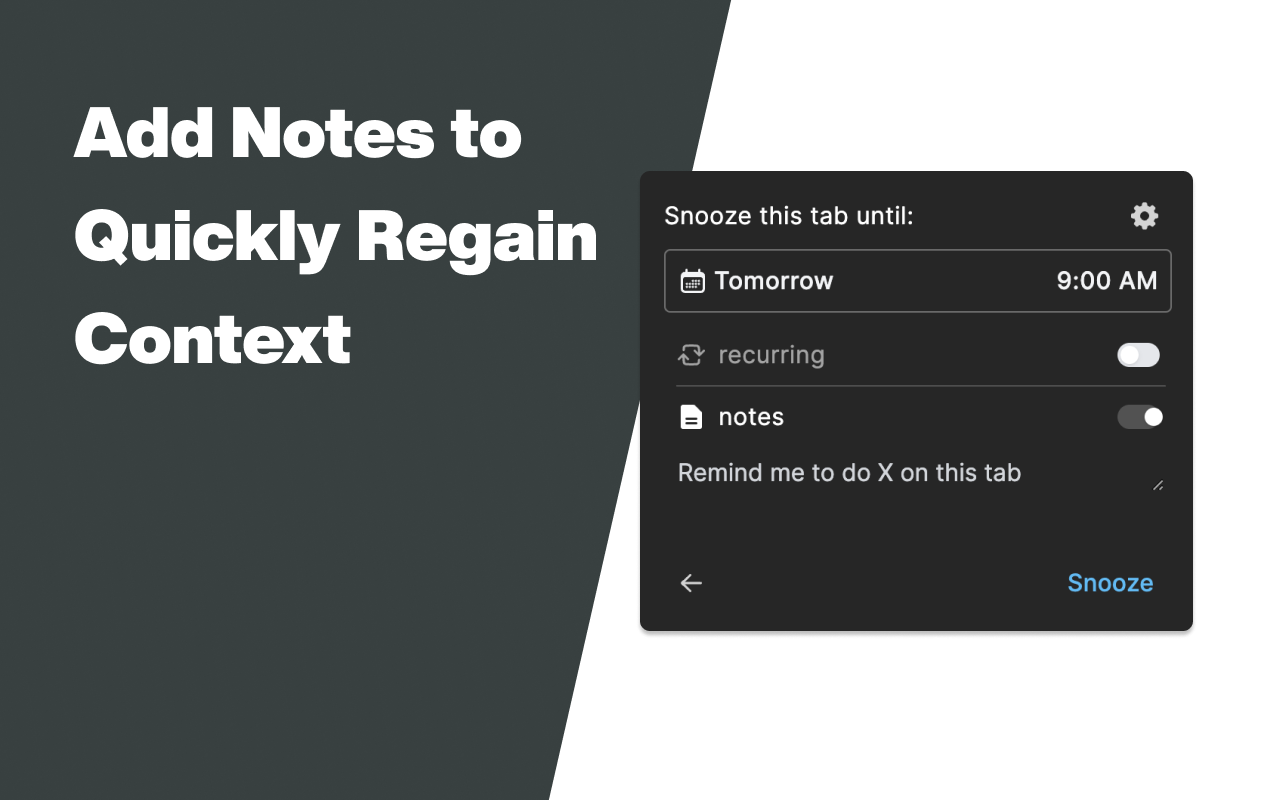 AnySnooze chrome谷歌浏览器插件_扩展第2张截图