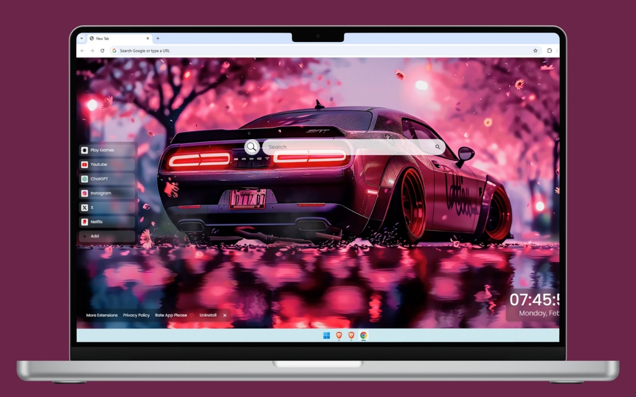 Dodge Challenger SRT Live Wallpaper chrome谷歌浏览器插件_扩展第2张截图