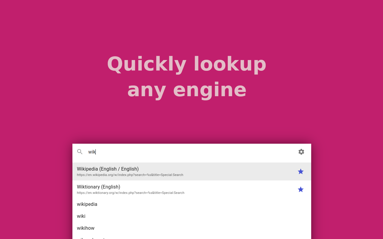 Aim Search chrome谷歌浏览器插件_扩展第1张截图