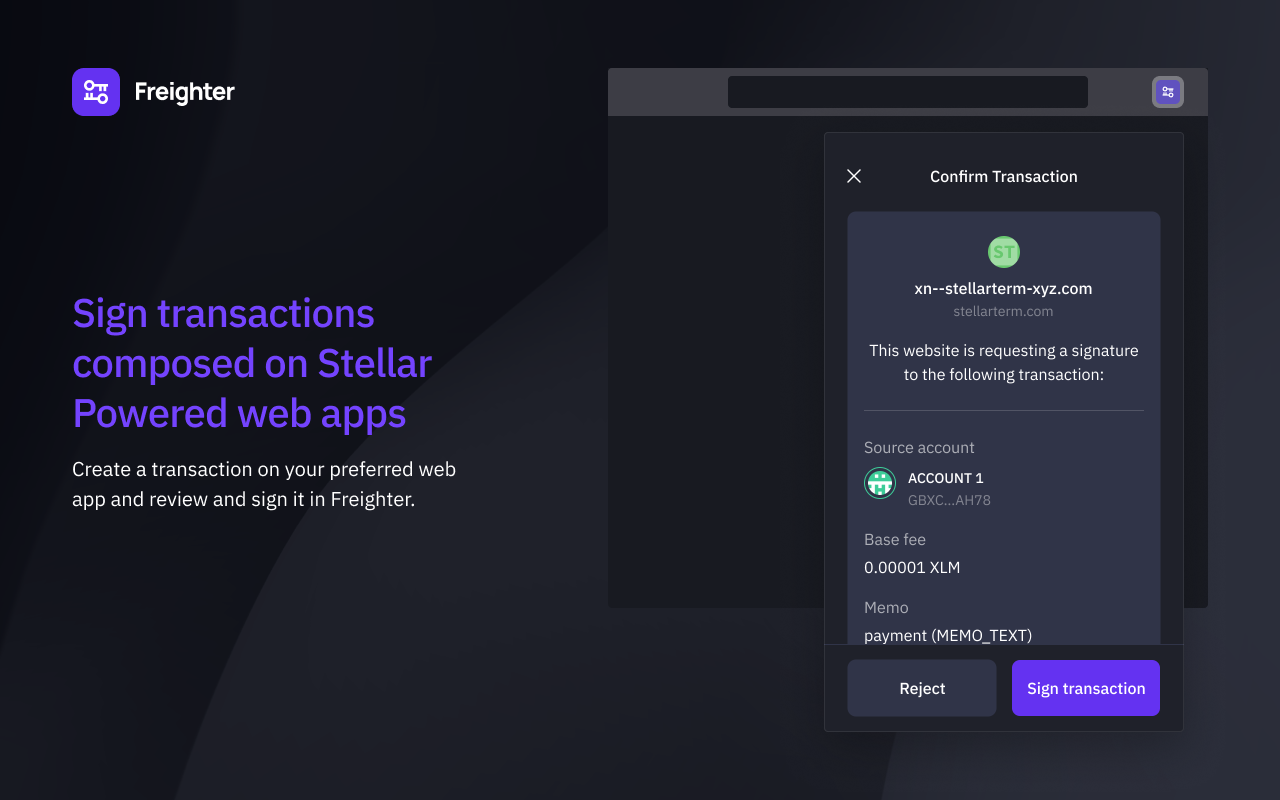 Freighter chrome谷歌浏览器插件_扩展第2张截图