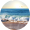 Beach & Ocean Sunset Wallpaper LOGO 图标